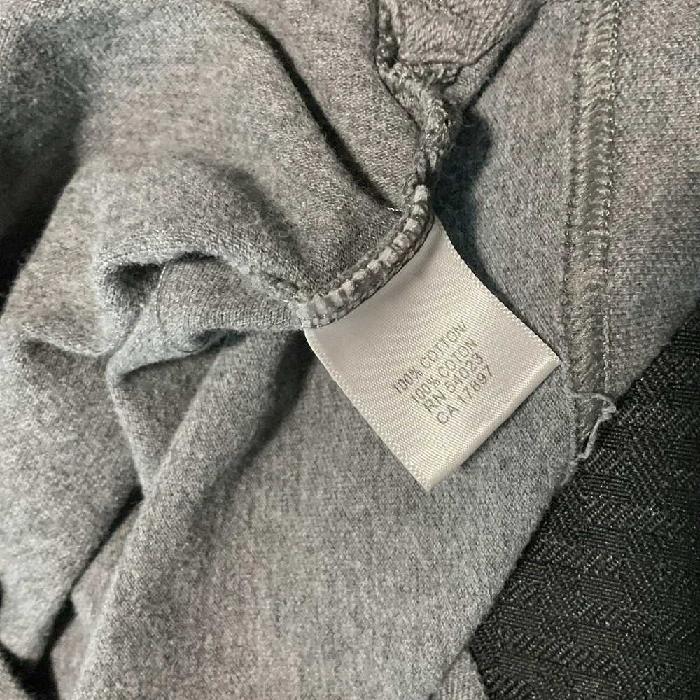 Banana Republic Sweater Mens Medium White 1/4 Zip Mock Neck + Gray Polo Lot Of 2